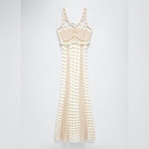 Zara crochet knit dress limited edition